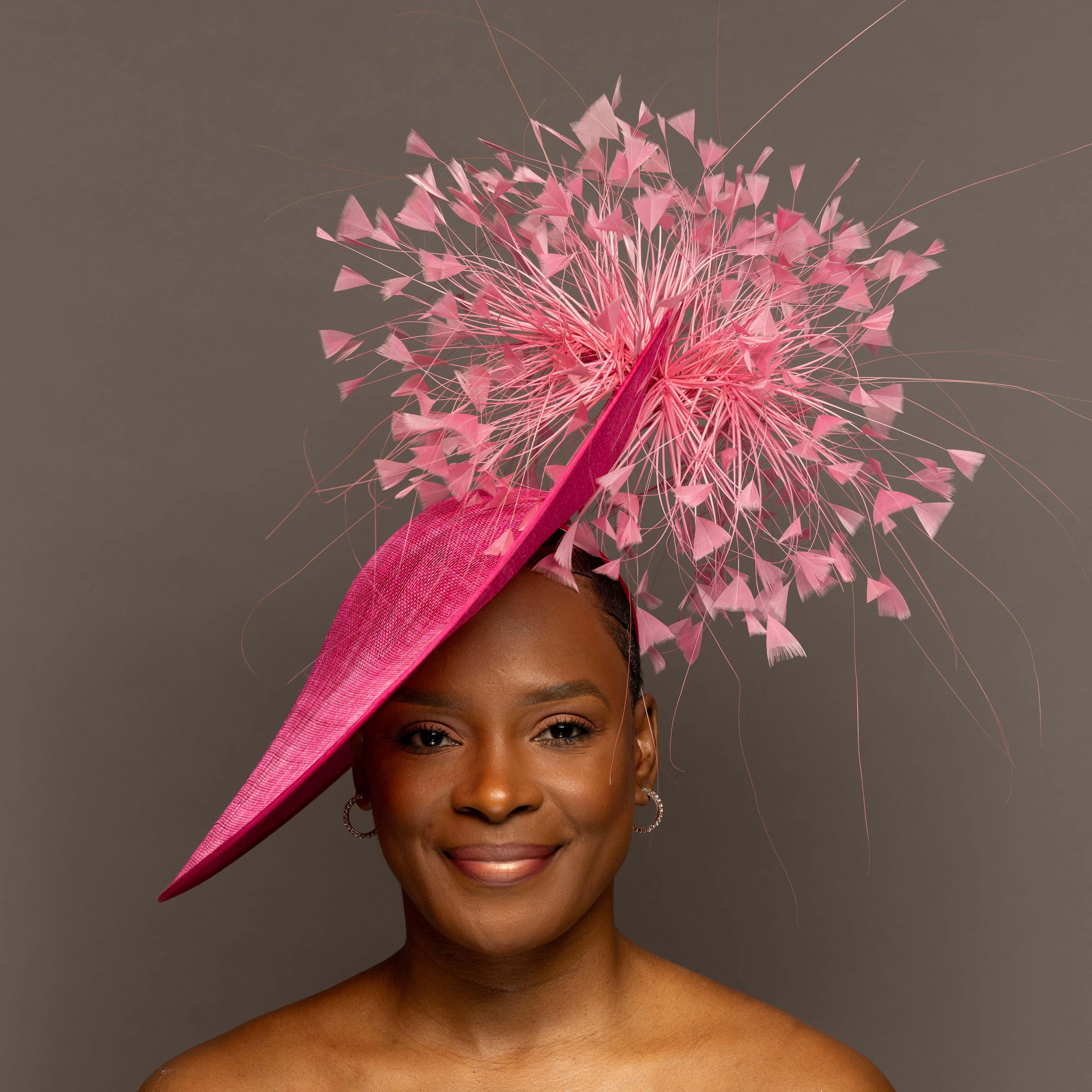 Fascinator Hats for Women Pink NEW Pink Fascinator Derby Hat Fascinator Hat Derby Derby Hat  main image 4