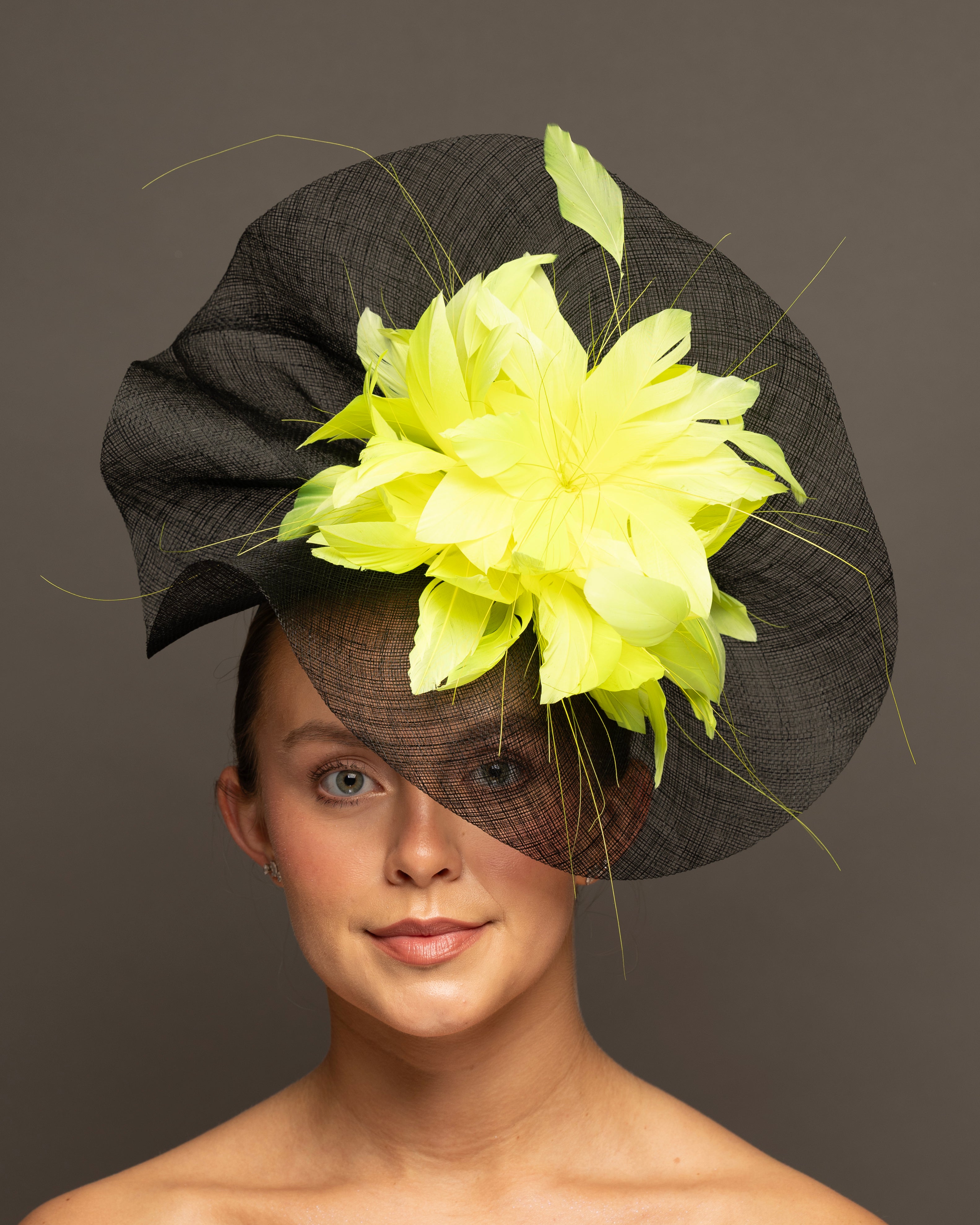 Belle Blush Fascinator Derby Hat with Flower Bouquet – The 