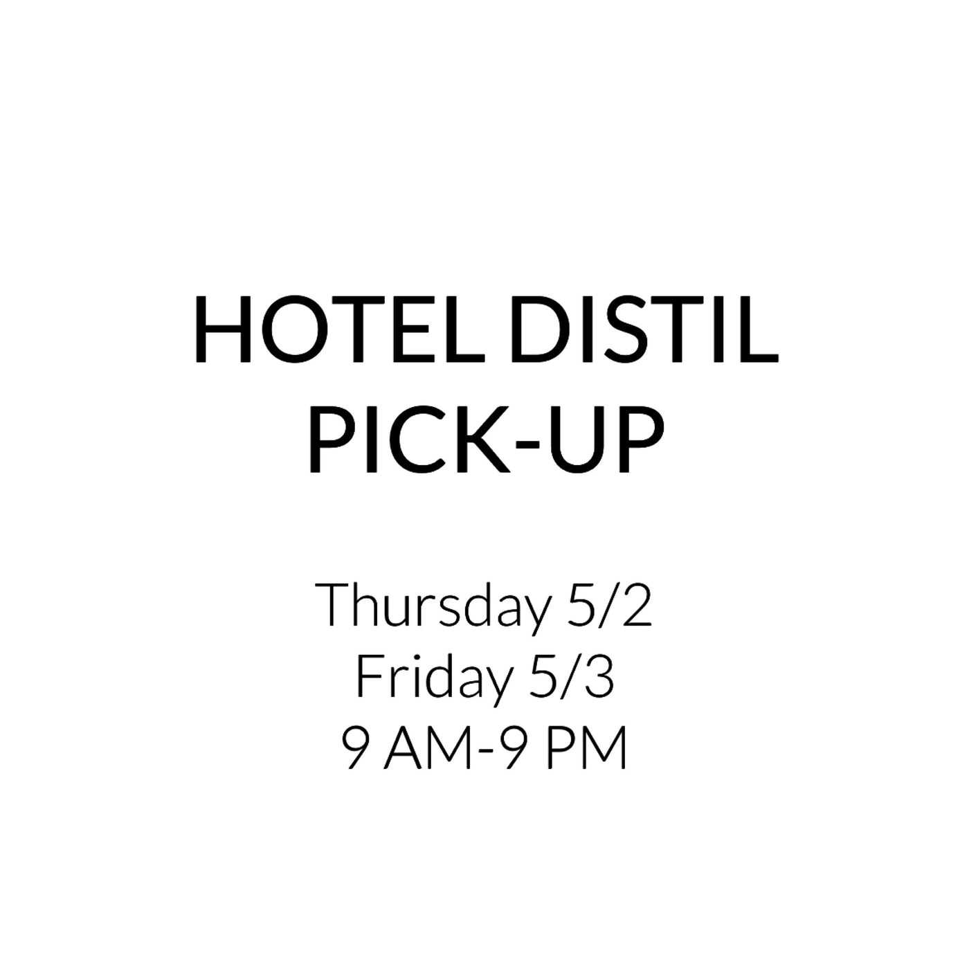 Pick-Up at Hotel Distil