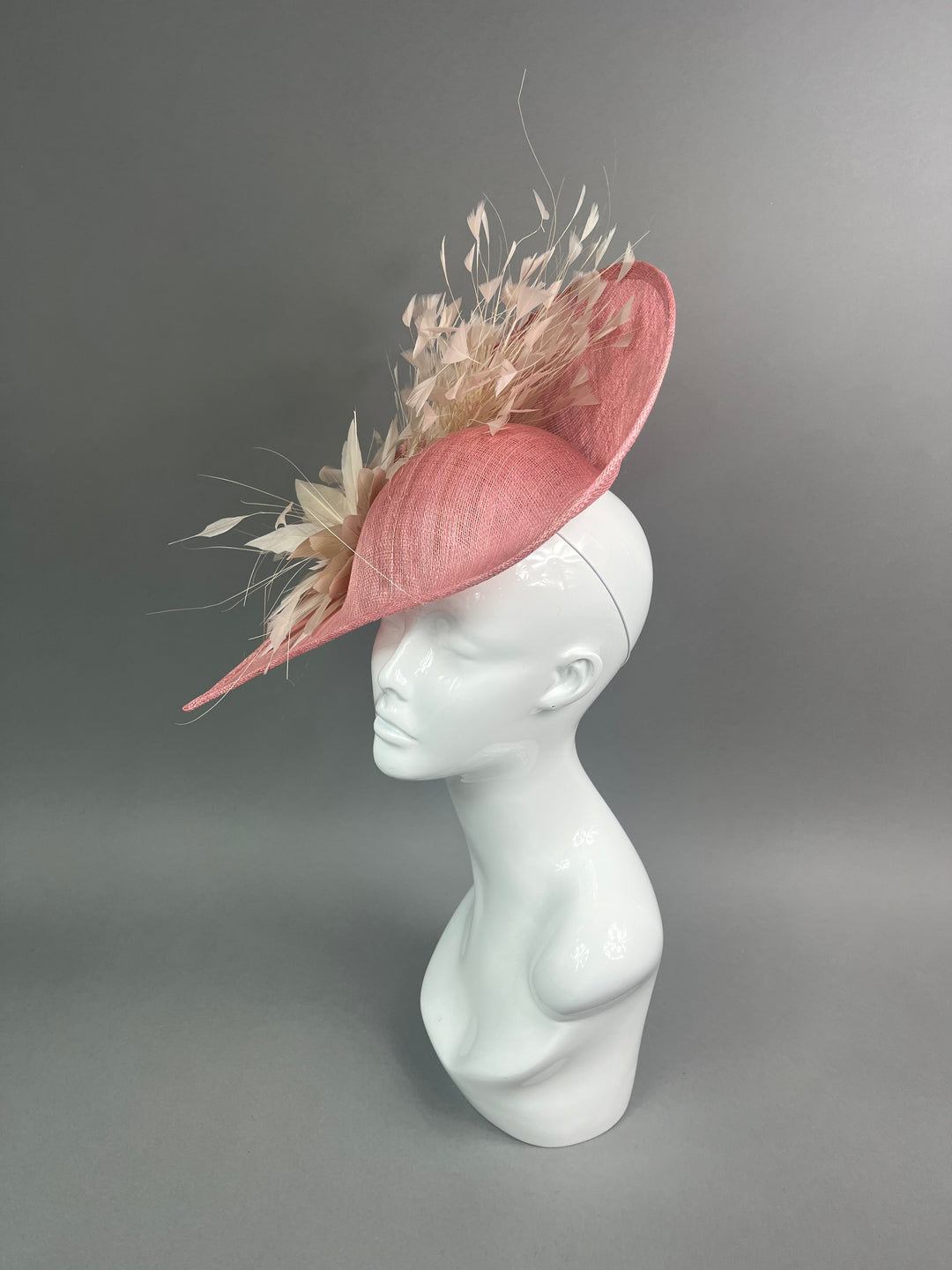 THG7441 - Ivory & Pink Fascinator