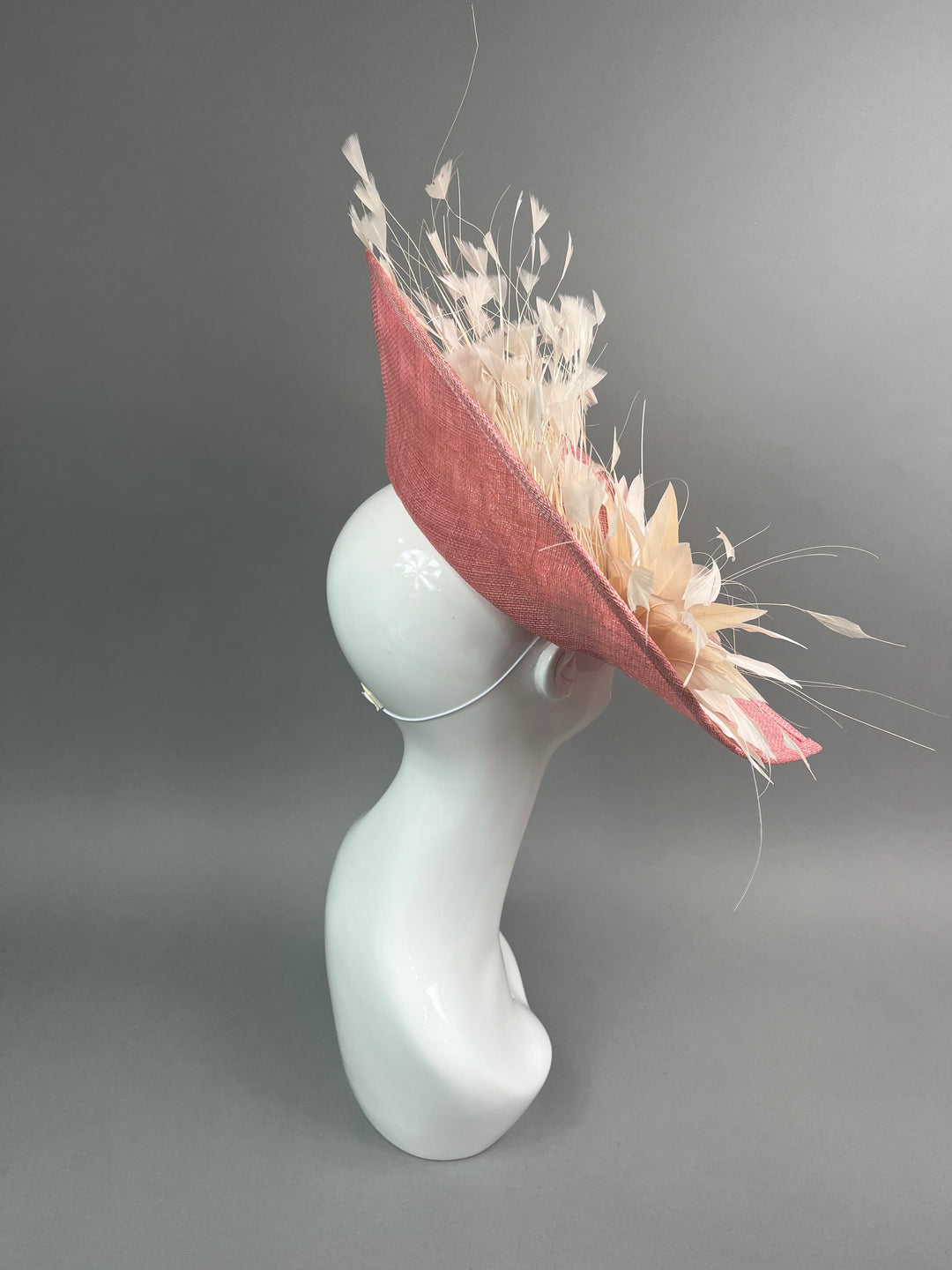 THG7441 - Ivory & Pink Fascinator