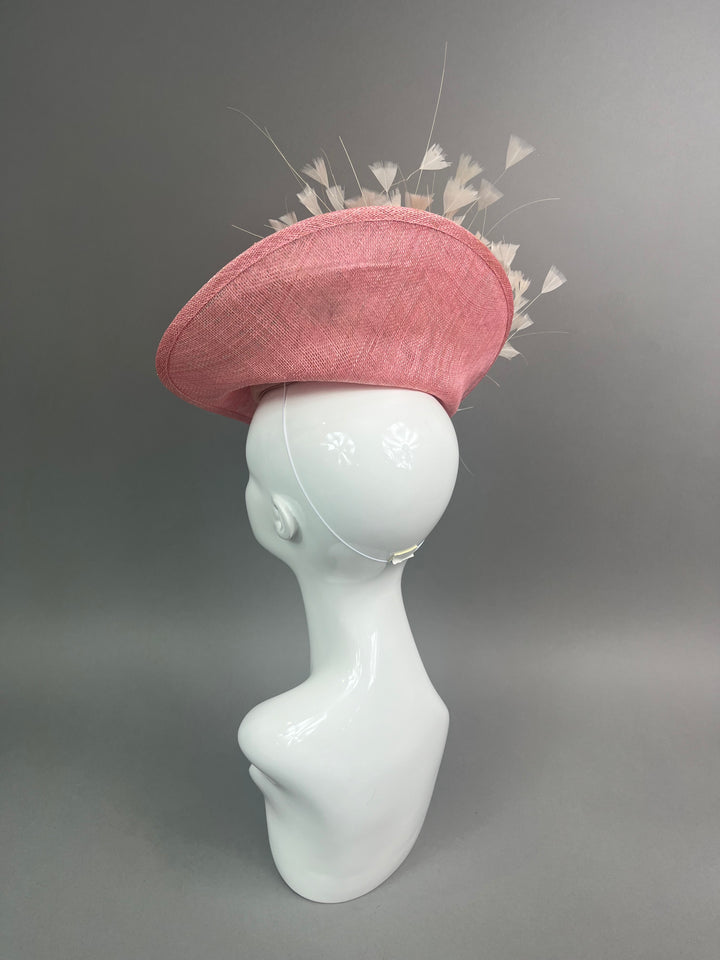 THG7441 - Ivory & Pink Fascinator
