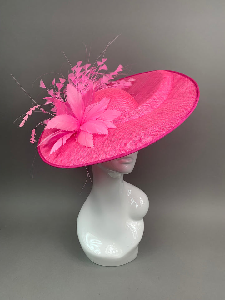 THG7440 - Highlighter Pink Fascinator