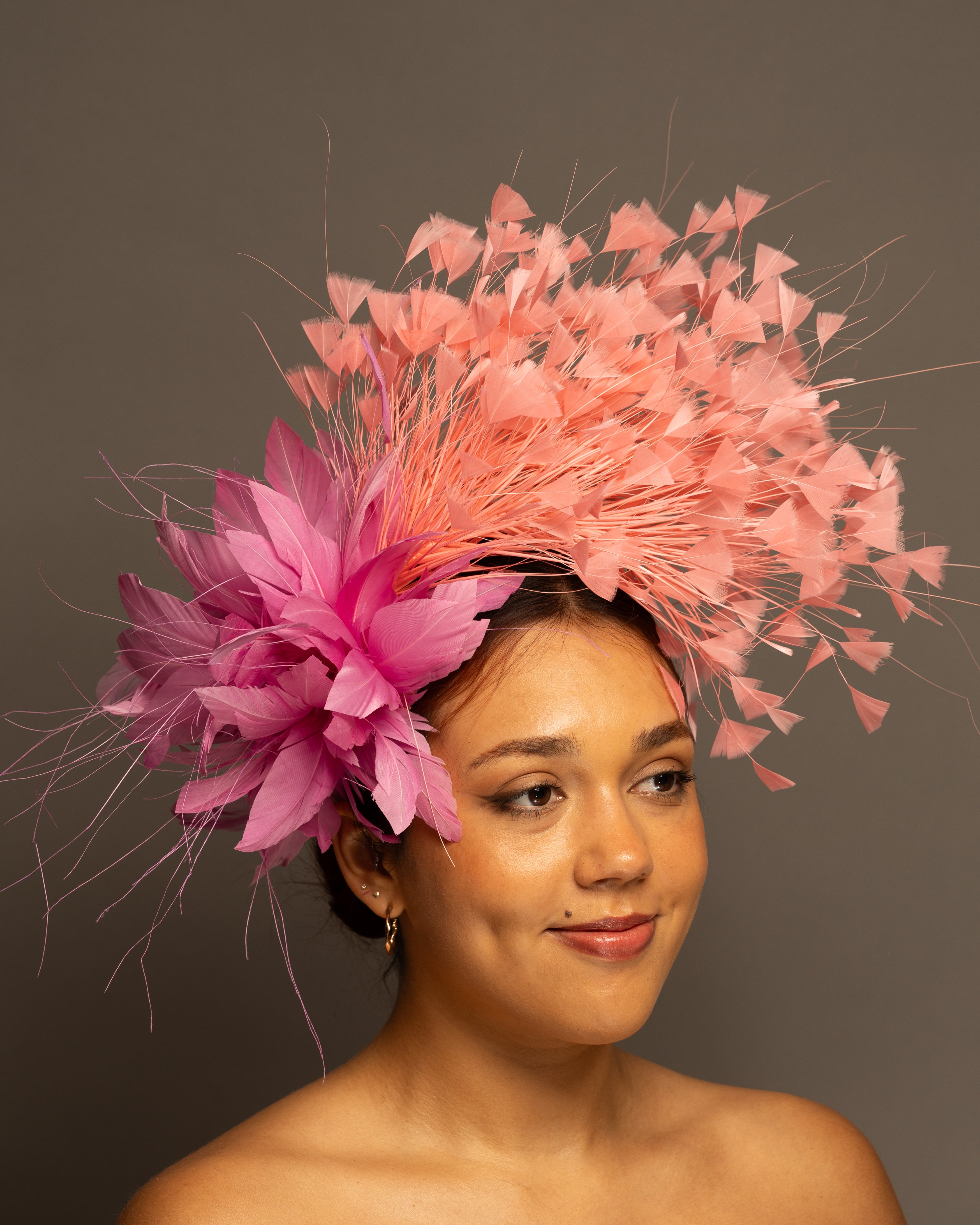 Poppy Feather Fascinator Hat | Elegant Floral Headpiece – The Hat Girls