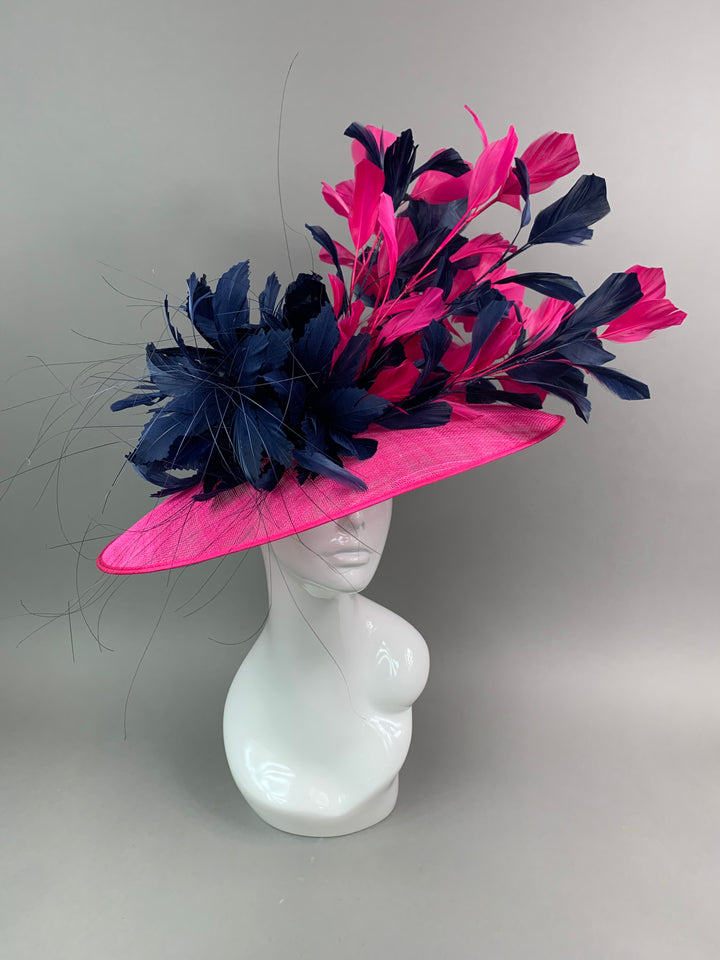 THG7469 - Fuchsia & Navy Blue Hatinator