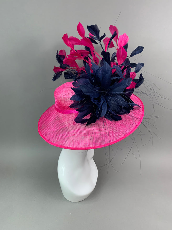 THG7469 - Fuchsia & Navy Blue Hatinator