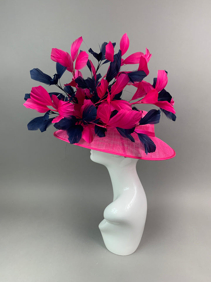 THG7469 - Fuchsia & Navy Blue Hatinator