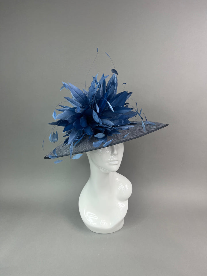 THG7484 - Charcoal Gray & Slate Blue Hatinator