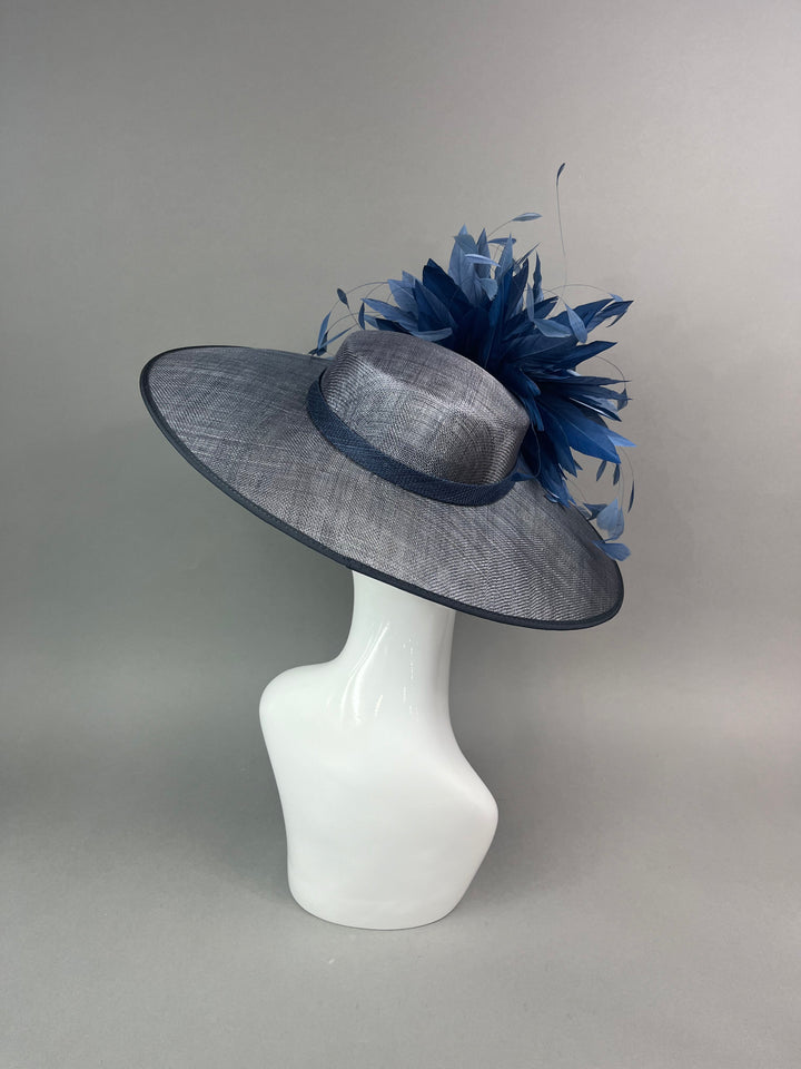 THG7484 - Charcoal Gray & Slate Blue Hatinator
