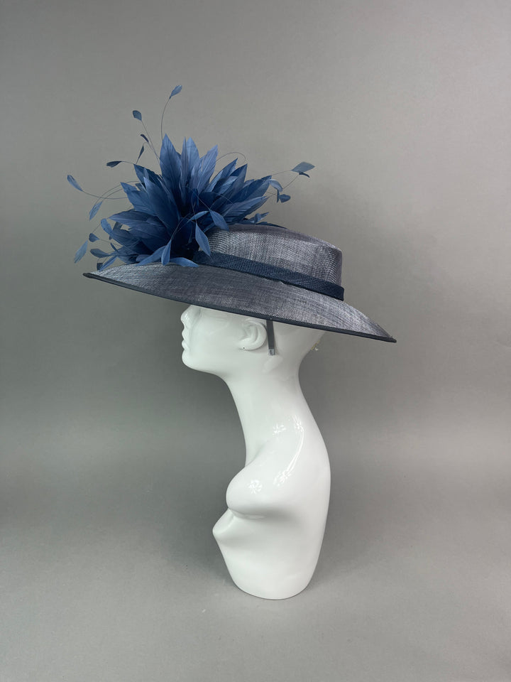 THG7484 - Charcoal Gray & Slate Blue Hatinator