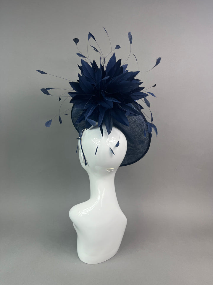 THG7489 - Navy Blue Fascinator