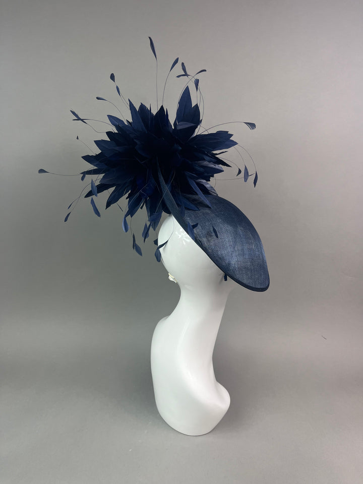 THG7489 - Navy Blue Fascinator