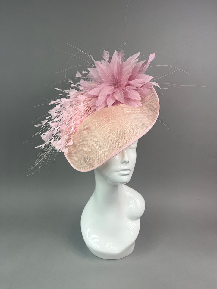 THG7486 - Light Rose Pink Fascinator