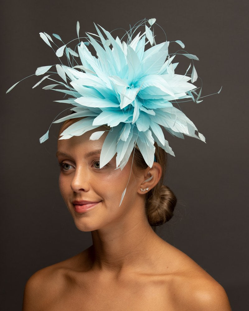 Aqua Blue feather