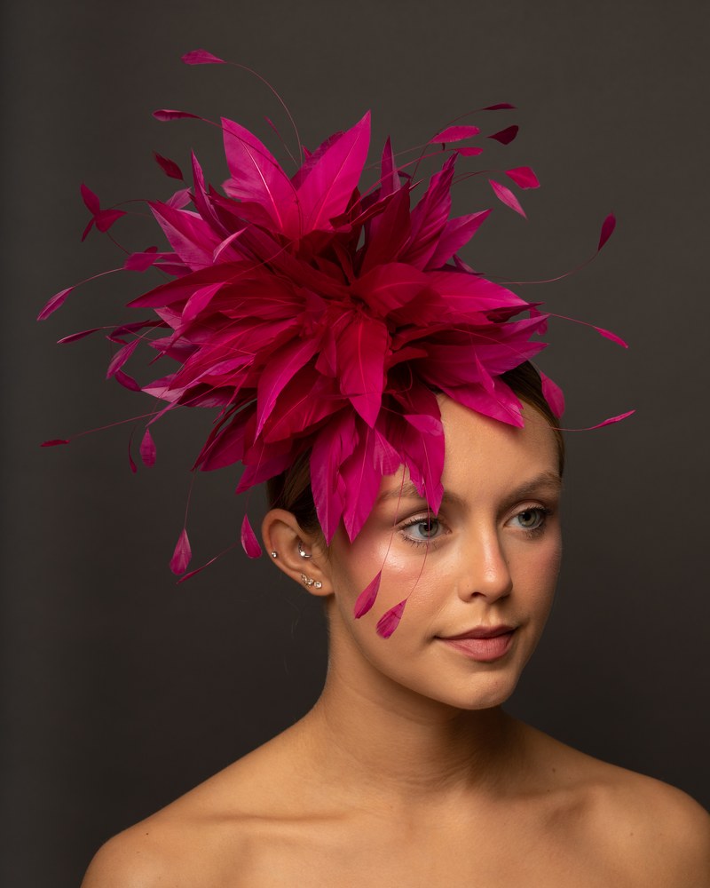 Magenta feather