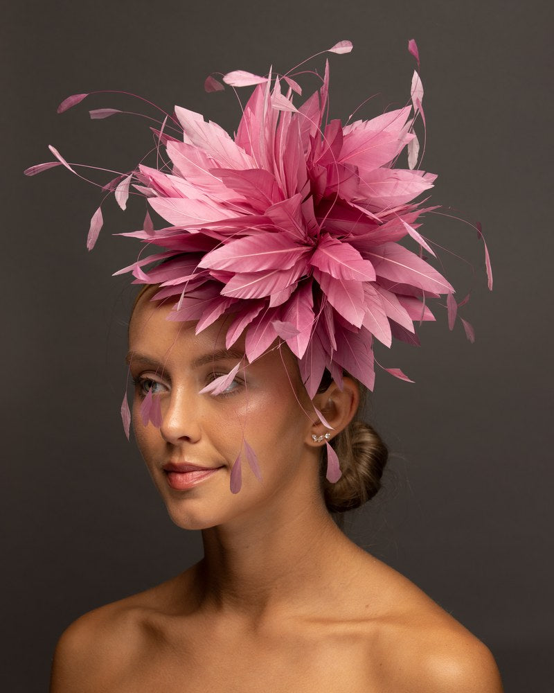 Mauve Pink feather