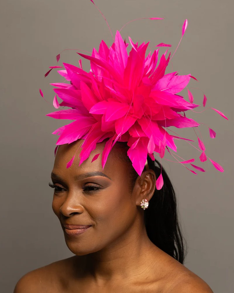 Neon Magenta feather