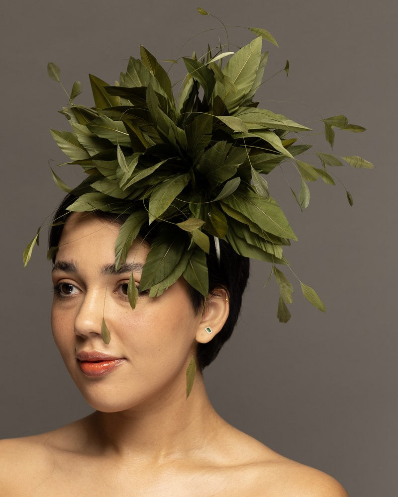 Olive Green feather