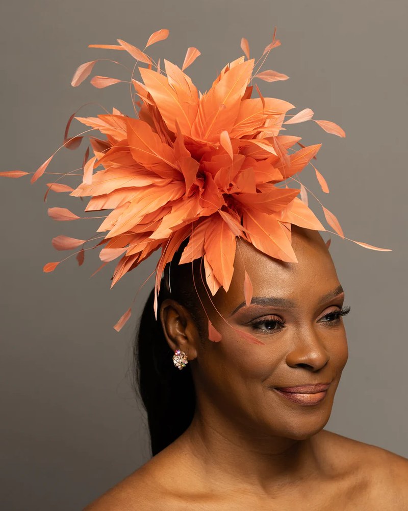 Orange Salmon feather