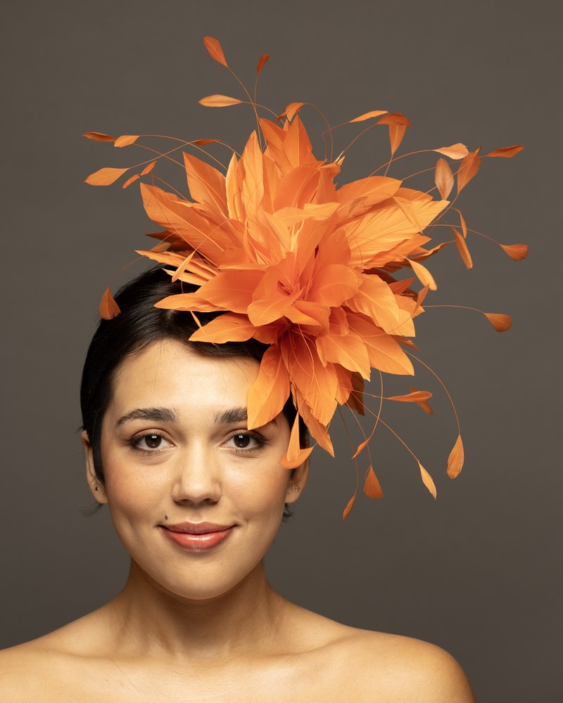 Orange feather