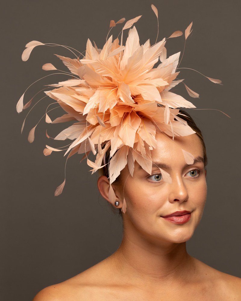 Peachy Pink feather