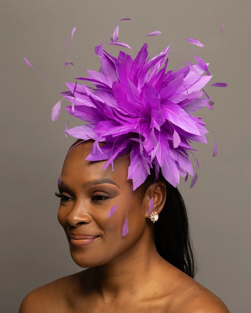 Purple feather